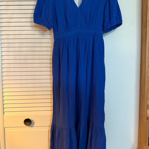 GAP Vibrant Blue Midi Dress - Picture 2 of 11